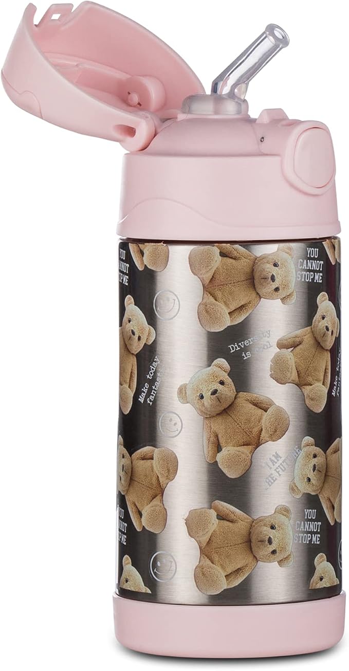 Borraccia BEAR - Fantasia - Borraccia 300 ML - Mantenimento Temperatura fino a 12h - Scuola, Viaggio, Tempo Libero - Borraccia
