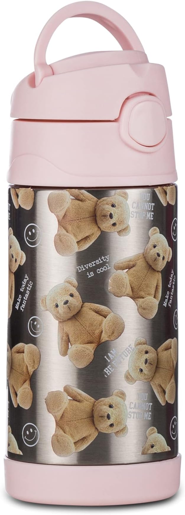 Borraccia BEAR - Fantasia - Borraccia 300 ML - Mantenimento Temperatura fino a 12h - Scuola, Viaggio, Tempo Libero - Borraccia