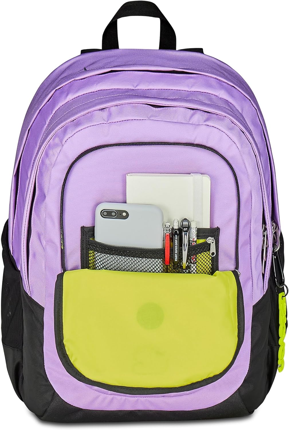 Seven Zaino Scuola Tech Line, Lilla, Doppio Scomparto, 29 L, Scuola Media e Superiore