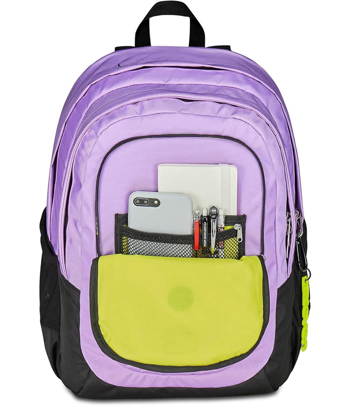 Seven Zaino Scuola Tech Line, Lilla, Doppio Scomparto, 29 L, Scuola Media e Superiore