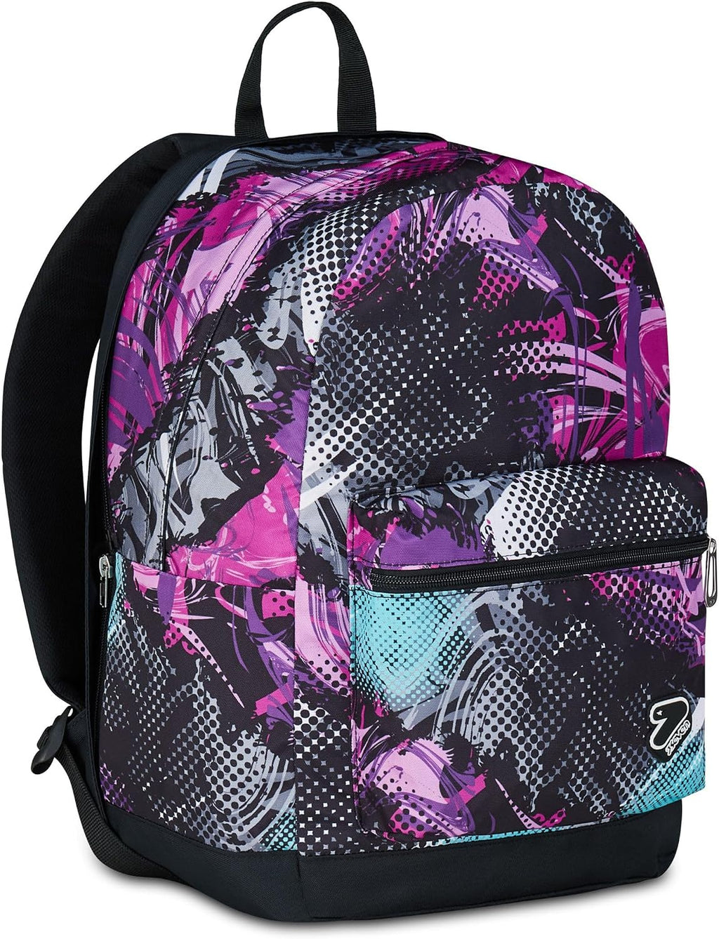 Seven Zaino Scuola Reversibile, Viola, Zaino Doppio Scomparto Con Auricolari Wireless, Tasca Porta PC e Tasca Porta Borraccia