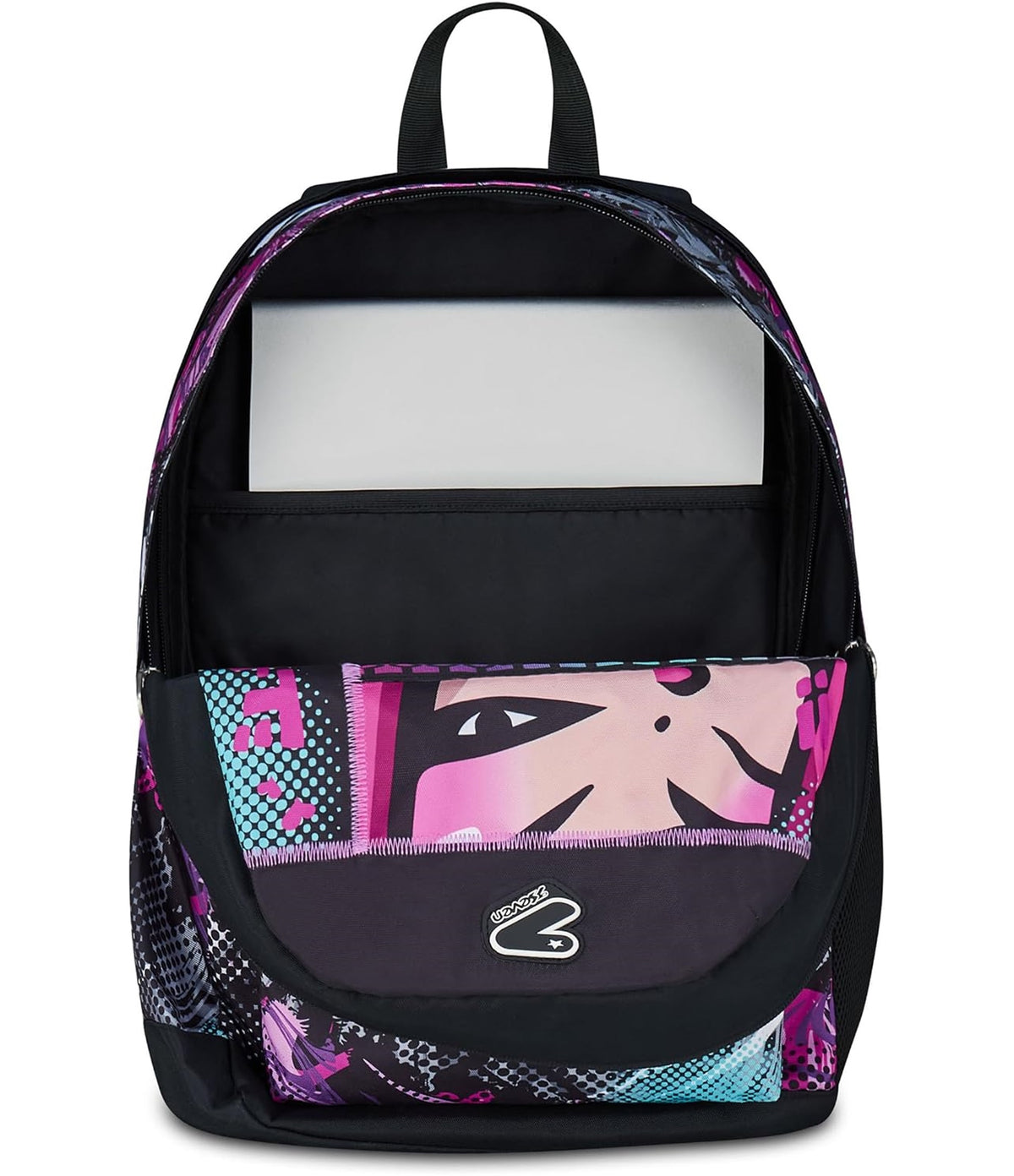 Seven Zaino Scuola Reversibile, Viola, Zaino Doppio Scomparto Con Auricolari Wireless, Tasca Porta PC e Tasca Porta Borraccia