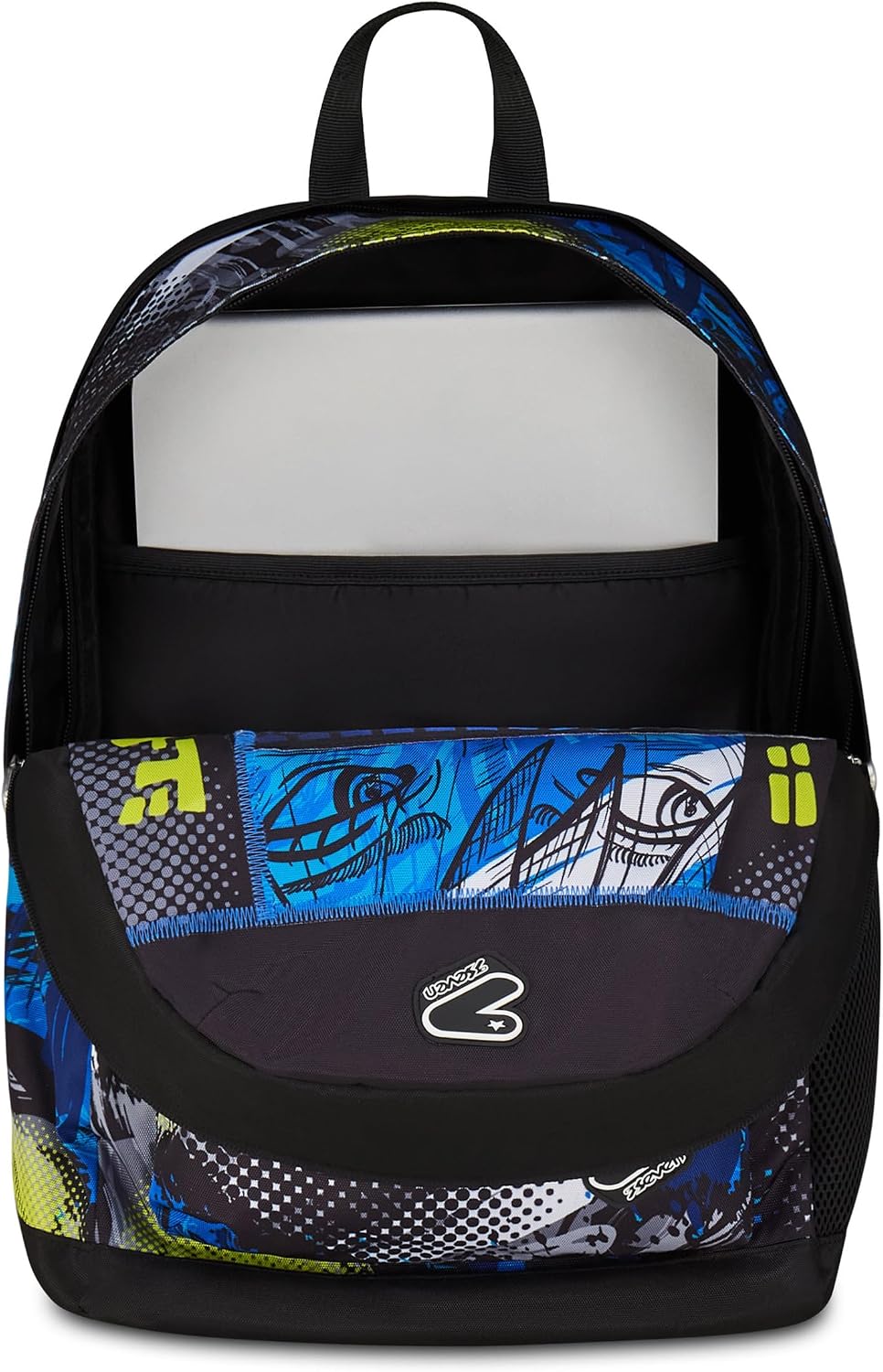 Seven Zaino Scuola Reversibile, Blu, Zaino Doppio Scomparto Con Auricolari Wireless, Tasca Porta PC e Tasca Porta Borraccia
