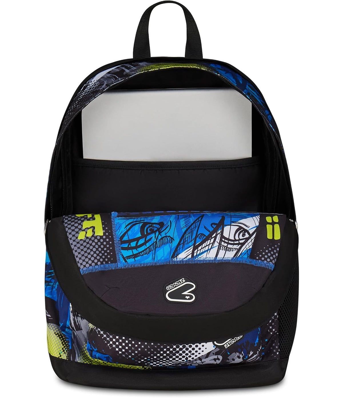 Seven Zaino Scuola Reversibile, Blu, Zaino Doppio Scomparto Con Auricolari Wireless, Tasca Porta PC e Tasca Porta Borraccia
