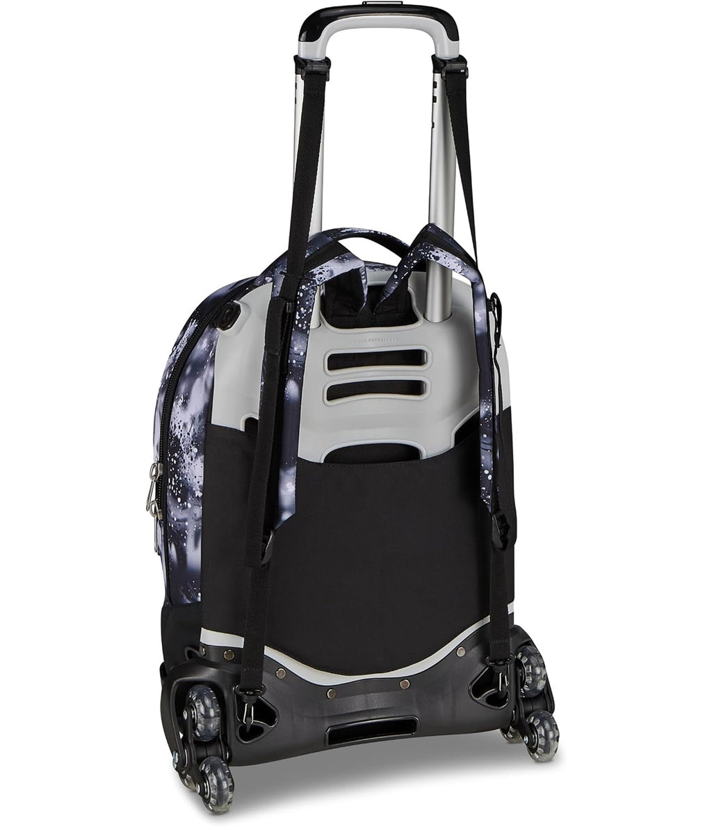 Seven Trolley Scuola Jack 8 Ruote BUZZY NOTE BOY, Multicolore, 34 L, Scomponibile, 3 in 1, Tasche multifunzione, Cross-over System, Barra telescopica, Scuola elementare e media