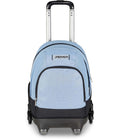 Seven Trolley Scuola Comby 8 ruote MADE OF STARS, Grigio, Effetto brillantini, 31 L, Scomponibile, Uso zaino, Barra telescopica, Tasca attrezzata, Tasca porta pc, Scuola elementare e media