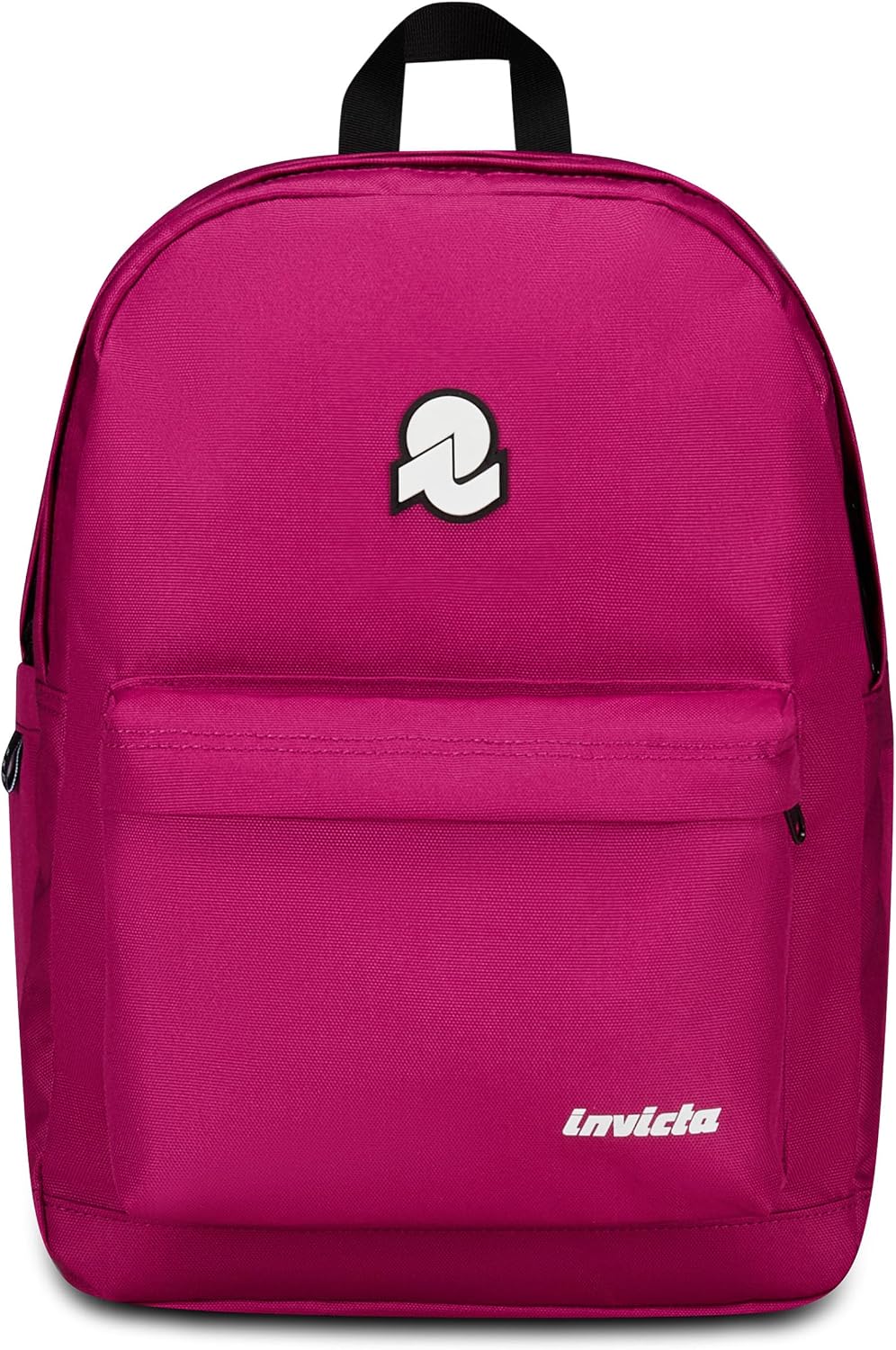 Invicta Zaino Scuola Lab Plain, Fucsia, Zaino Doppio Scomparto Con Tasca Porta PC o Tablet, Tasca Porta Borraccia e Tasca Con Organizer