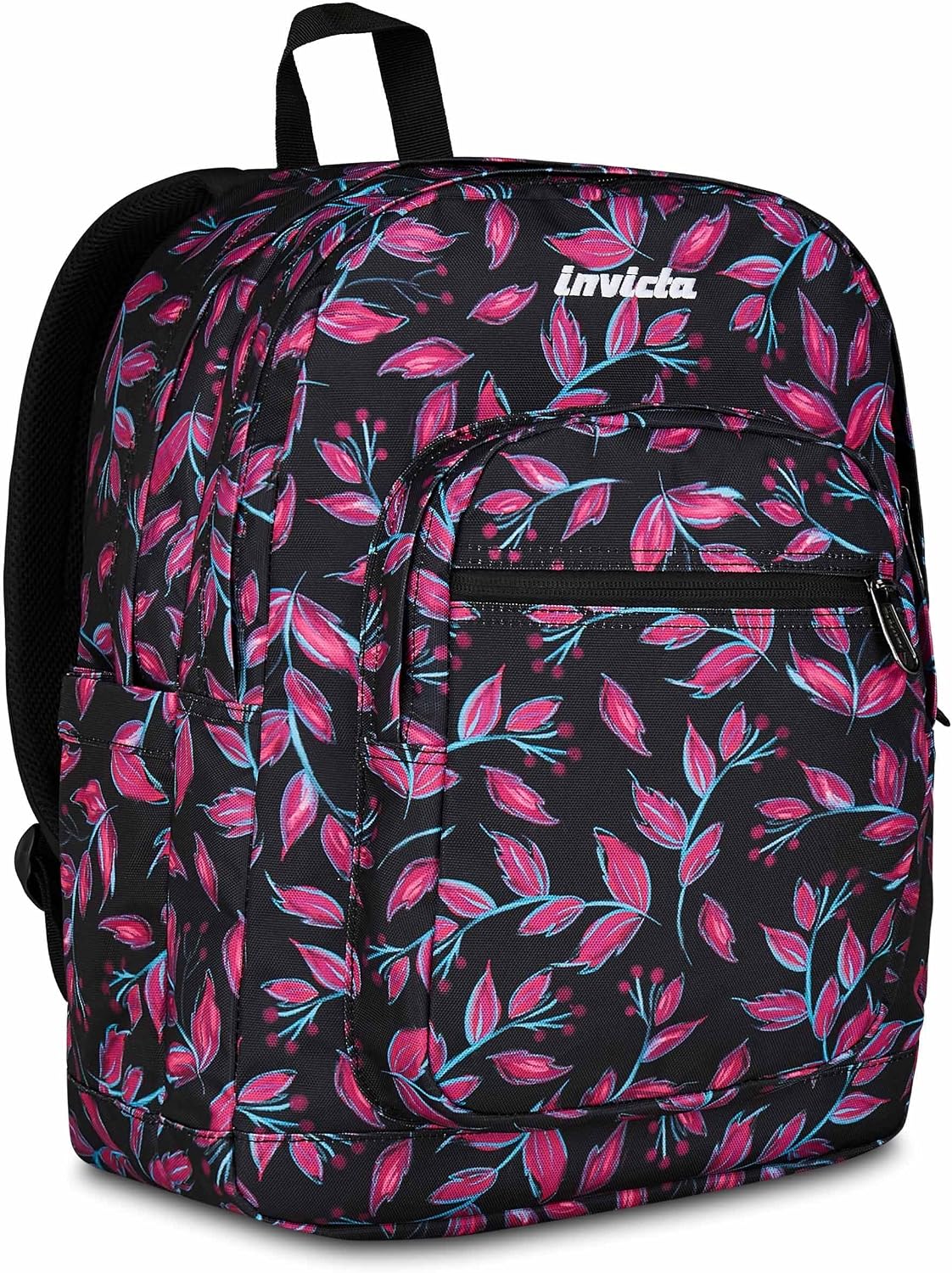 Invicta Zaino Scuola Jelek, Rosa, Doppio Scomparto Con Tasca per PC e Tasca per Borraccia, 34 lt, Scuola Media e Superiore