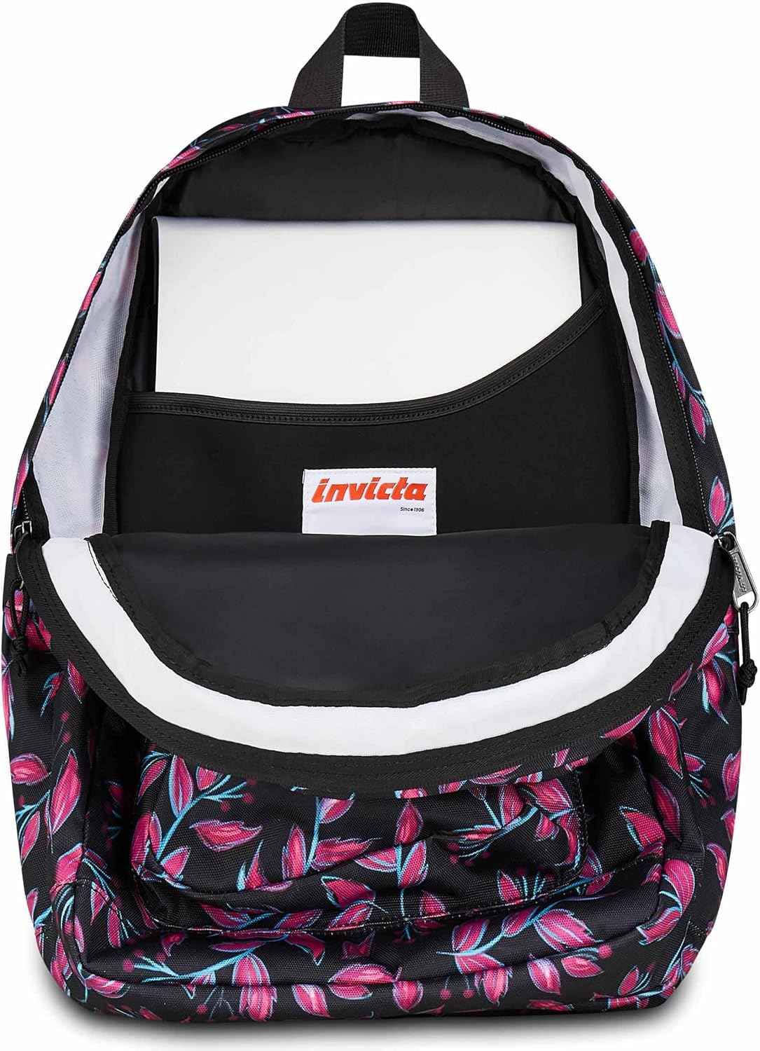 Invicta Zaino Scuola Jelek, Rosa, Doppio Scomparto Con Tasca per PC e Tasca per Borraccia, 34 lt, Scuola Media e Superiore