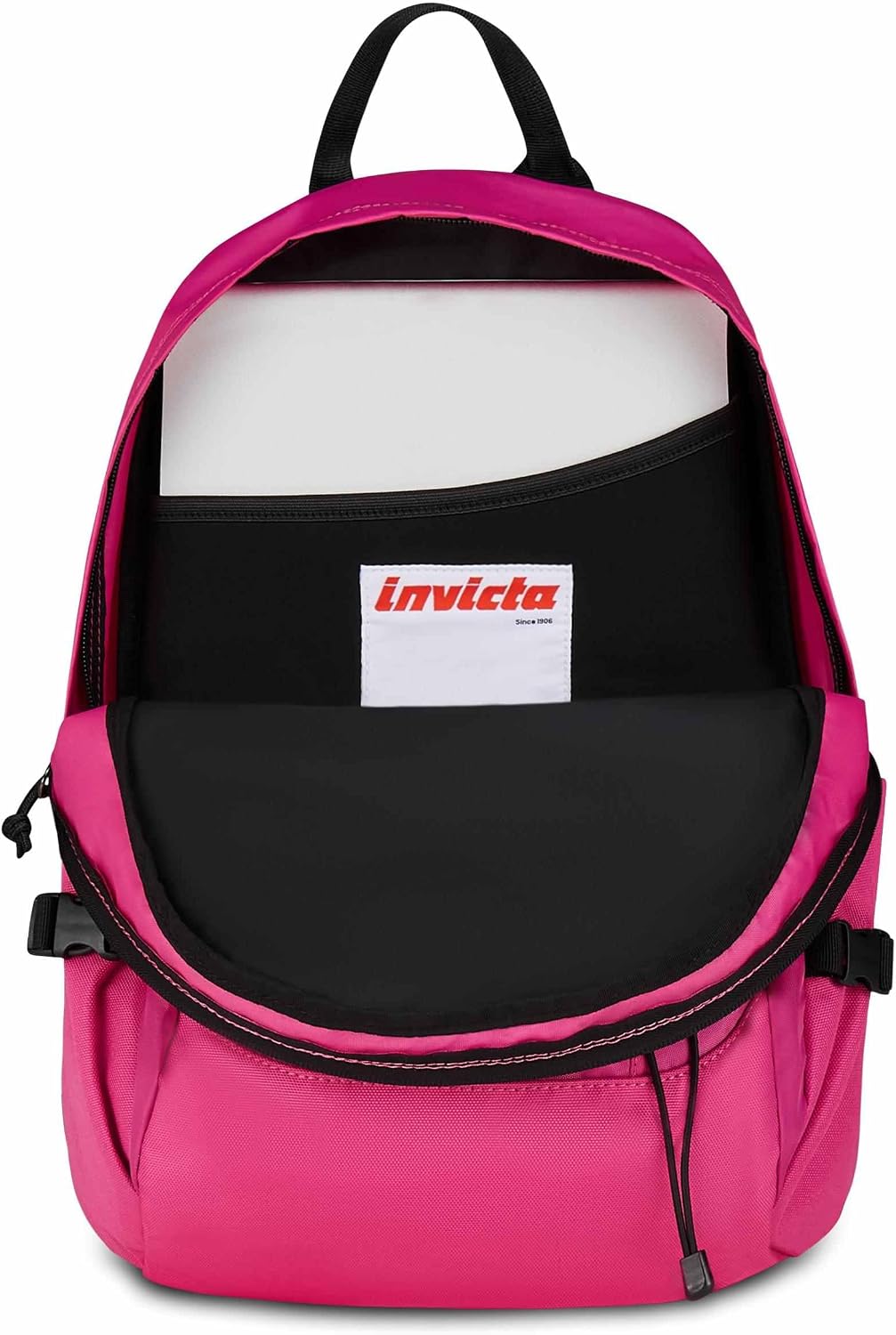 Invicta Zaino Scuola Invict-Act Smart, Rosa, Doppio Scomparto Con Tasca per PC e Tasca per Borraccia, 23 lt