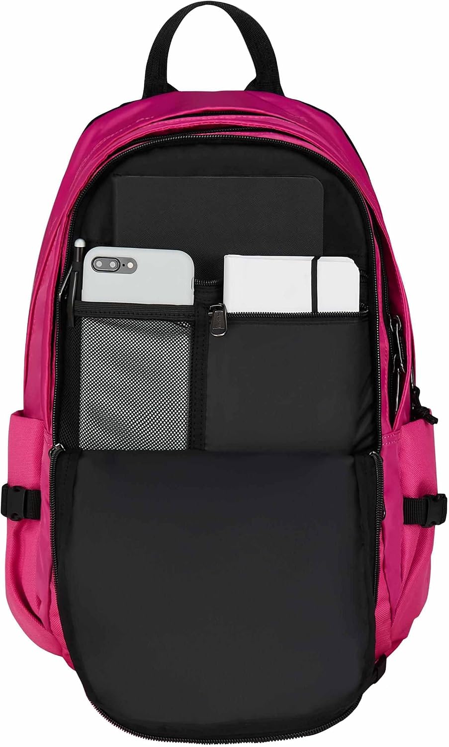 Invicta Zaino Scuola Invict-Act Smart, Rosa, Doppio Scomparto Con Tasca per PC e Tasca per Borraccia, 23 lt