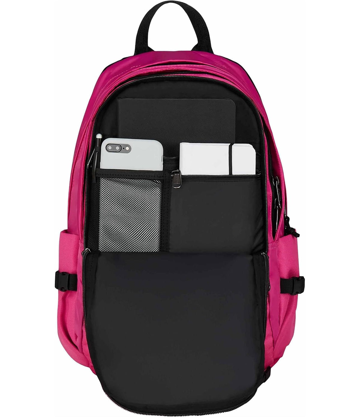 Invicta Zaino Scuola Invict-Act Smart, Rosa, Doppio Scomparto Con Tasca per PC e Tasca per Borraccia, 23 lt