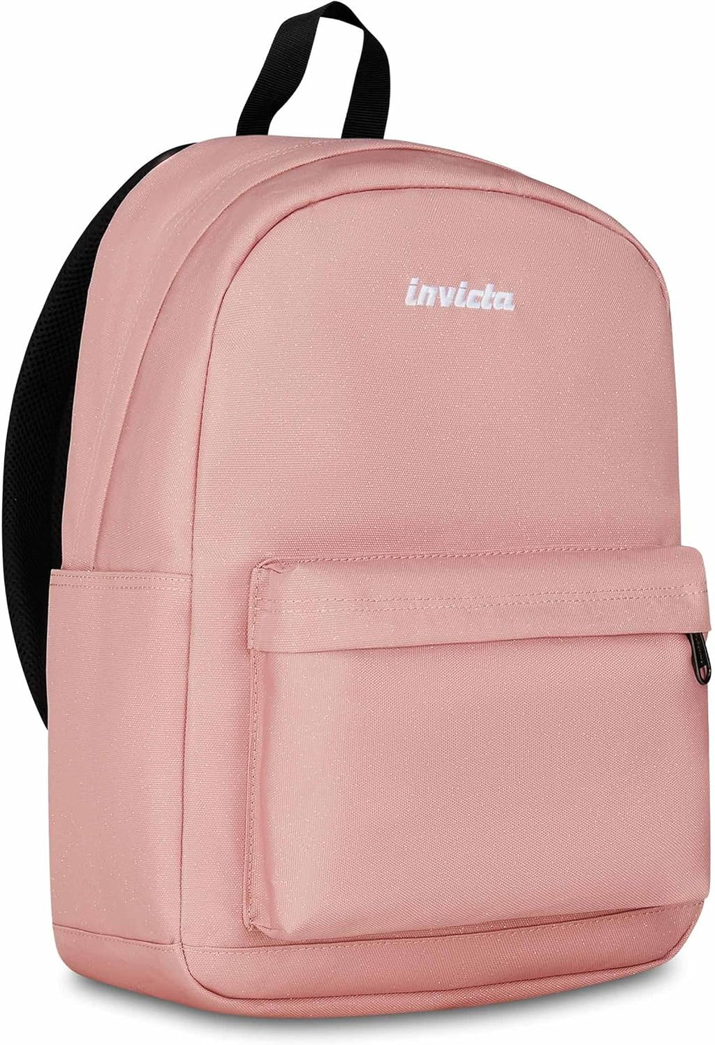 Invicta Zaino Scuola Carlson, Rosa Scintillante, Mono Scomparto Con Tasca per PC e Tasca per Borraccia, 24 lt