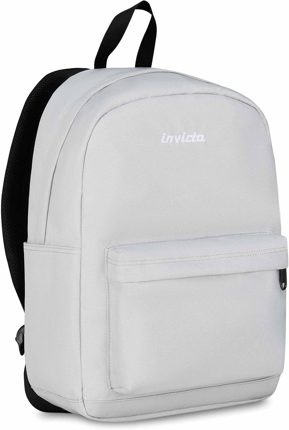 Invicta Zaino Scuola Carlson, Grigio Scintillante, Mono Scomparto Con Tasca per PC e Tasca per Borraccia, 24 lt