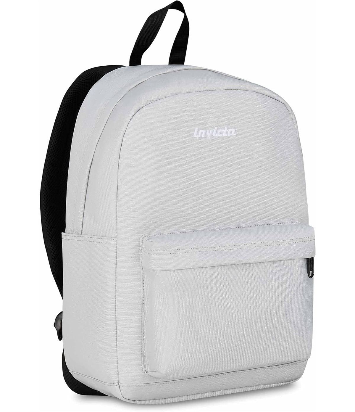 Invicta Zaino Scuola Carlson, Grigio Scintillante, Mono Scomparto Con Tasca per PC e Tasca per Borraccia, 24 lt