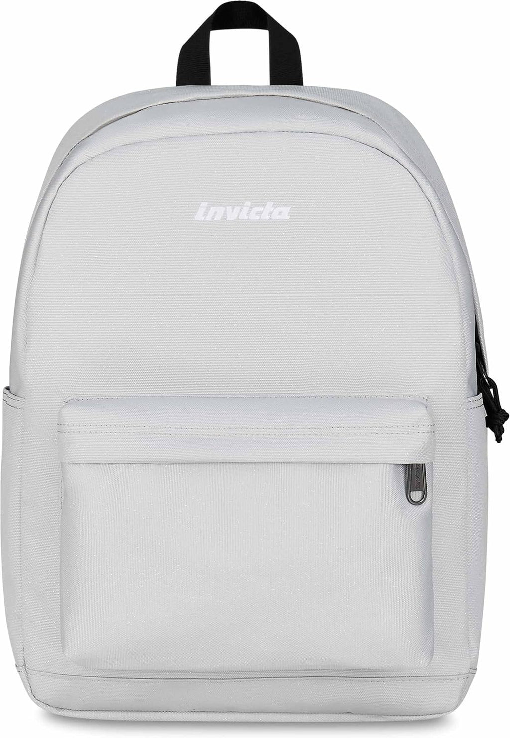Invicta Zaino Scuola Carlson, Grigio Scintillante, Mono Scomparto Con Tasca per PC e Tasca per Borraccia, 24 lt