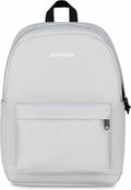 Invicta Zaino Scuola Carlson, Grigio Scintillante, Mono Scomparto Con Tasca per PC e Tasca per Borraccia, 24 lt