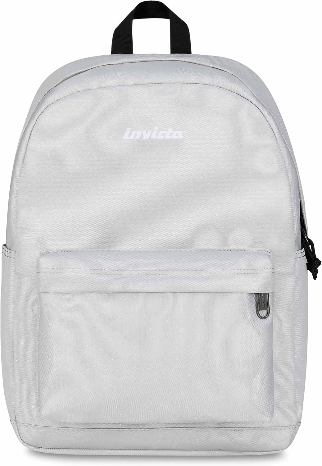 Invicta Zaino Scuola Carlson, Grigio Scintillante, Mono Scomparto Con Tasca per PC e Tasca per Borraccia, 24 lt