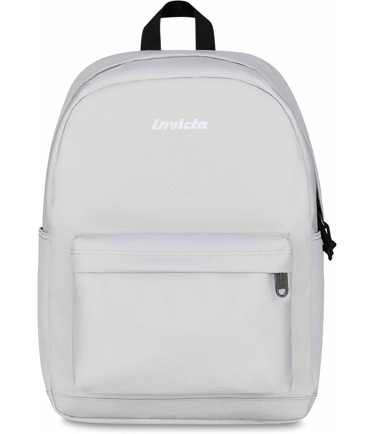 Invicta Zaino Scuola Carlson, Grigio Scintillante, Mono Scomparto Con Tasca per PC e Tasca per Borraccia, 24 lt