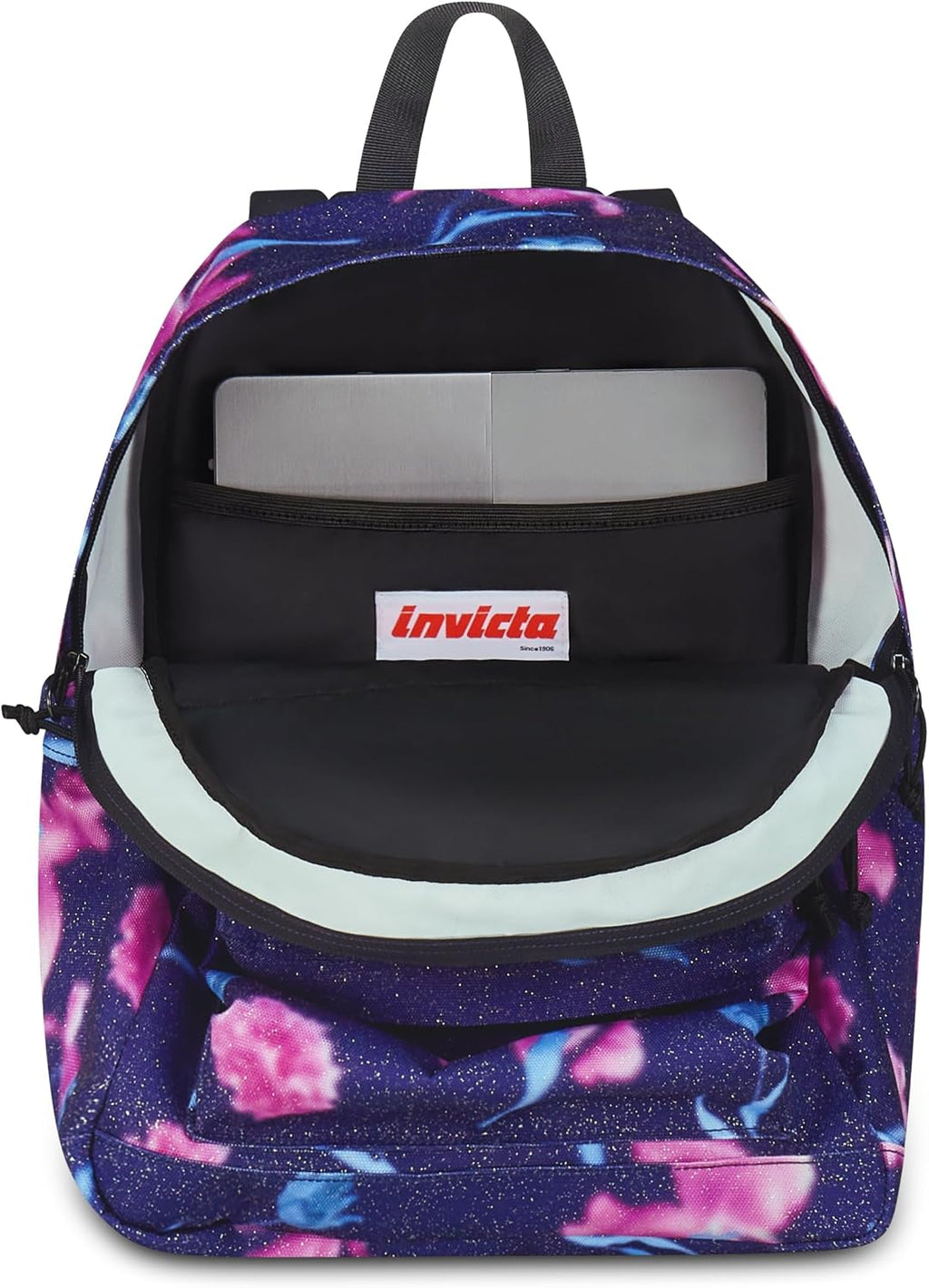 Invicta Zaino Scuola Lab Fantasy Shine, Viola, Doppio Scomparto Con Tasca per PC e Tasca per Borraccia, 27 lt
