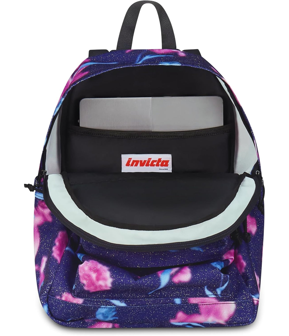 Invicta Zaino Scuola Lab Fantasy Shine, Viola, Doppio Scomparto Con Tasca per PC e Tasca per Borraccia, 27 lt