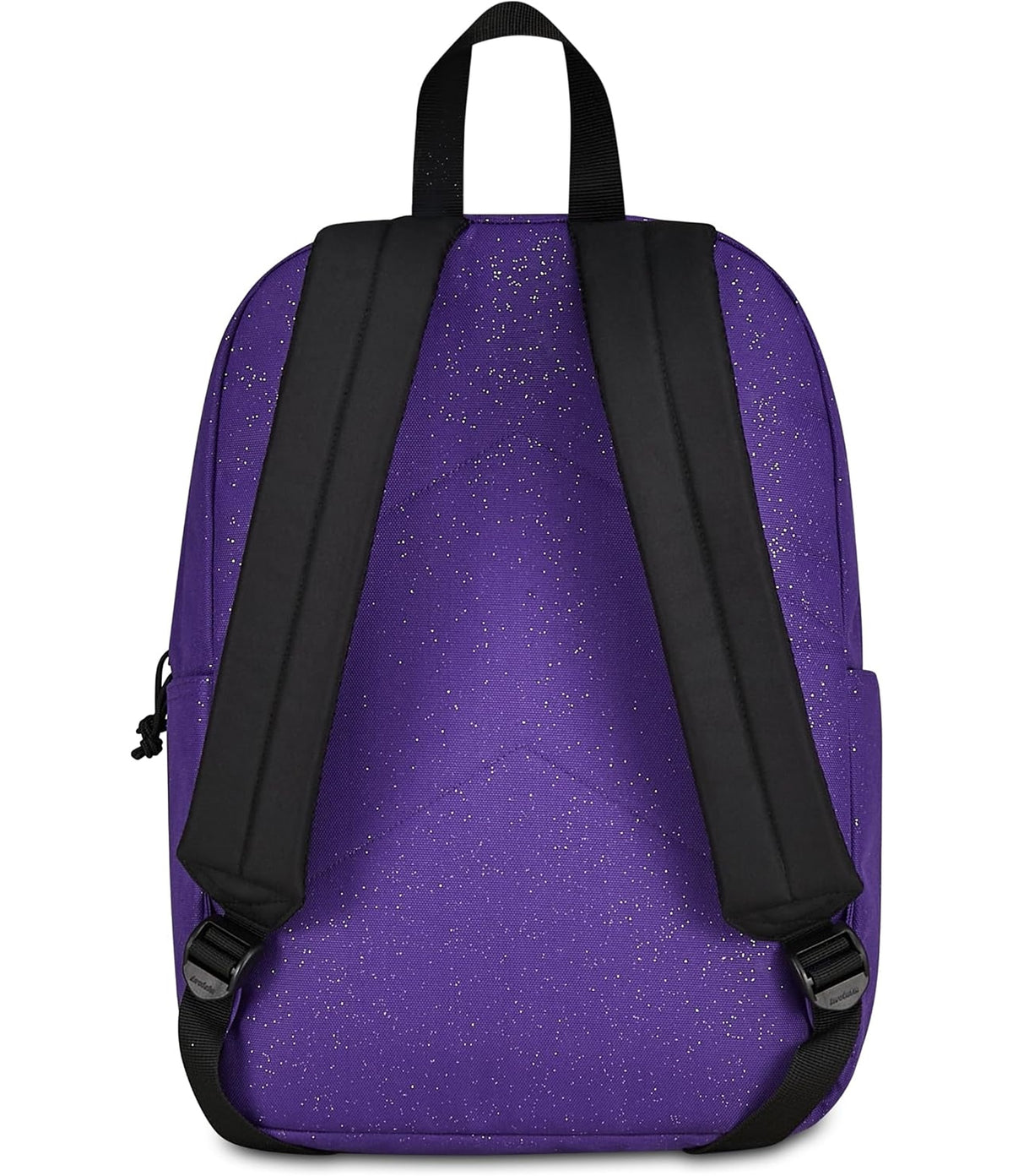 Invicta Zaino Scuola Carlson Shine, Viola, 24 L, Effetto brillantini, Monoscomparto, Tasca interna con zip, Scomparto porta pc ablet, Tasca laterale portaborraccia, Scuola media e superiore