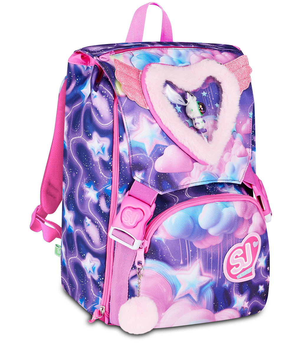 ZAINO Sdoppiabile Big SJ GANG FLUFFY PINK GIRL