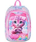 SJ GANG STYLE JAM GANG Zaino Scuola Advanced HEART BUDDY GIRL, Doppio Scomparto, Rosa, 29 L, Applicazione orecchie pelose, Tasca frontale, Tasca portaborraccia, Scuola elementare e media
