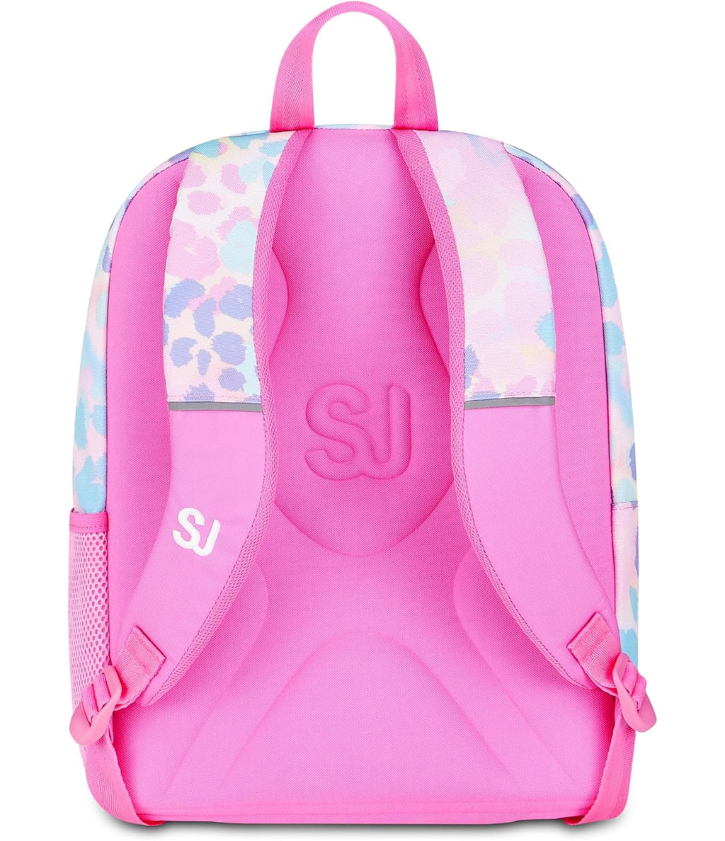 SJ GANG STYLE JAM GANG Zaino Scuola Advanced HEART BUDDY GIRL, Doppio Scomparto, Rosa, 29 L, Applicazione orecchie pelose, Tasca frontale, Tasca portaborraccia, Scuola elementare e media