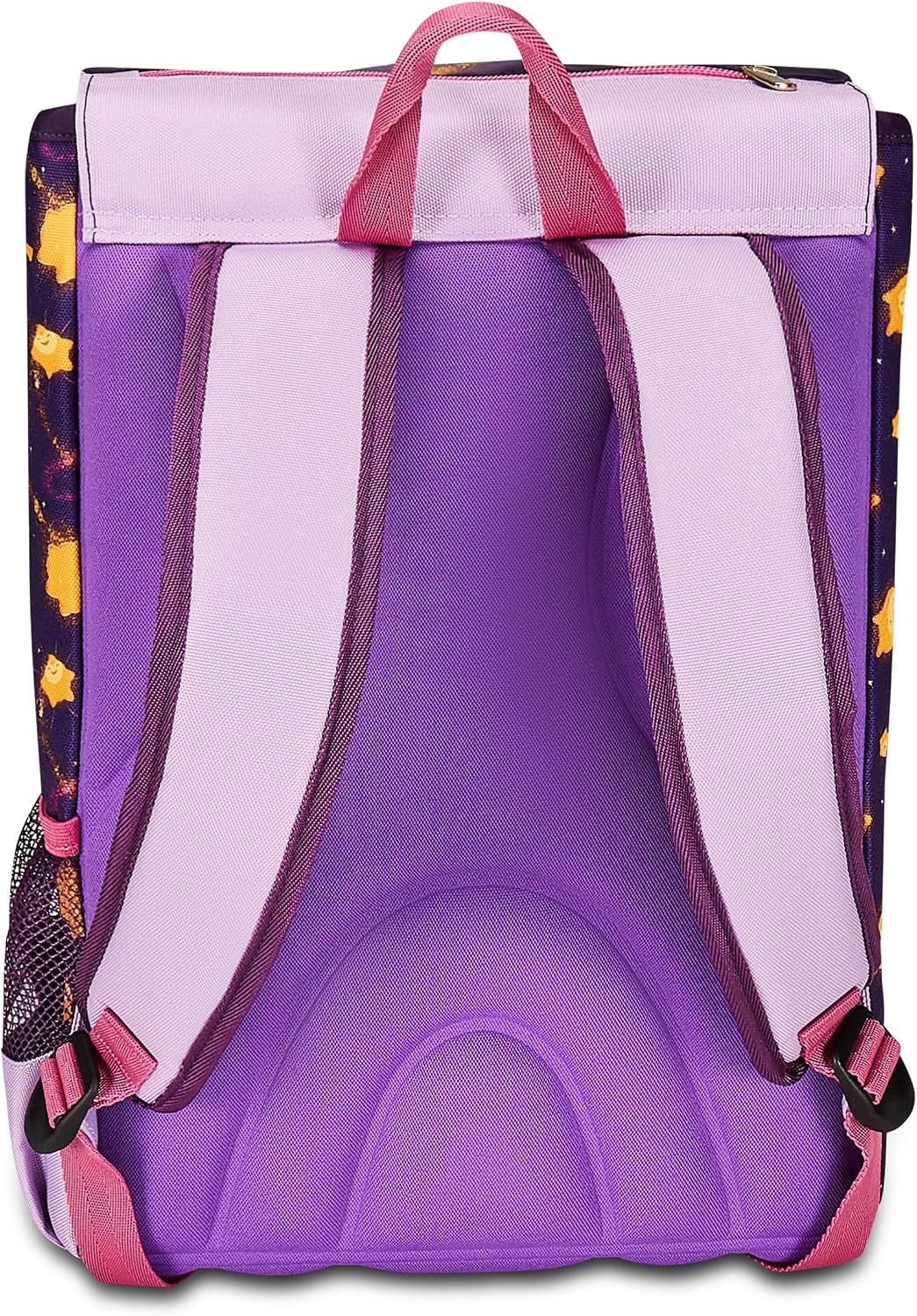 Seven Zaino Scuola Estensibile DISNEY - WISH STRONG HEART, Lilla - Zaino Doppio Scomparto Sdoppiabile Tramite Zip e Con Tasca Porta Borraccia
