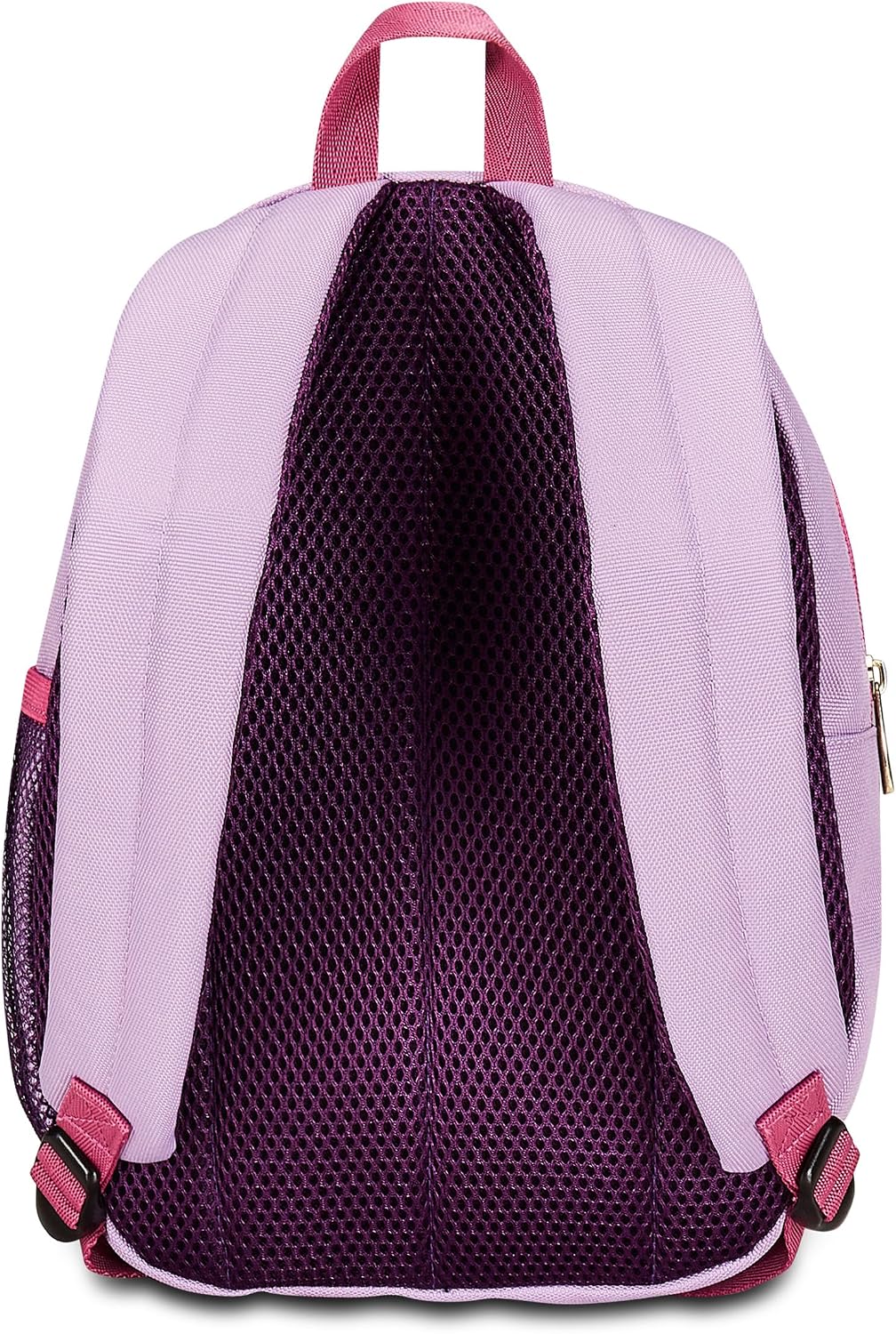 Disney Zaino Asilo Small, WISH, Lilla - Tasche Laterali Porta Borraccia, Tasca Frontale, Zainetto Asilo Bambina