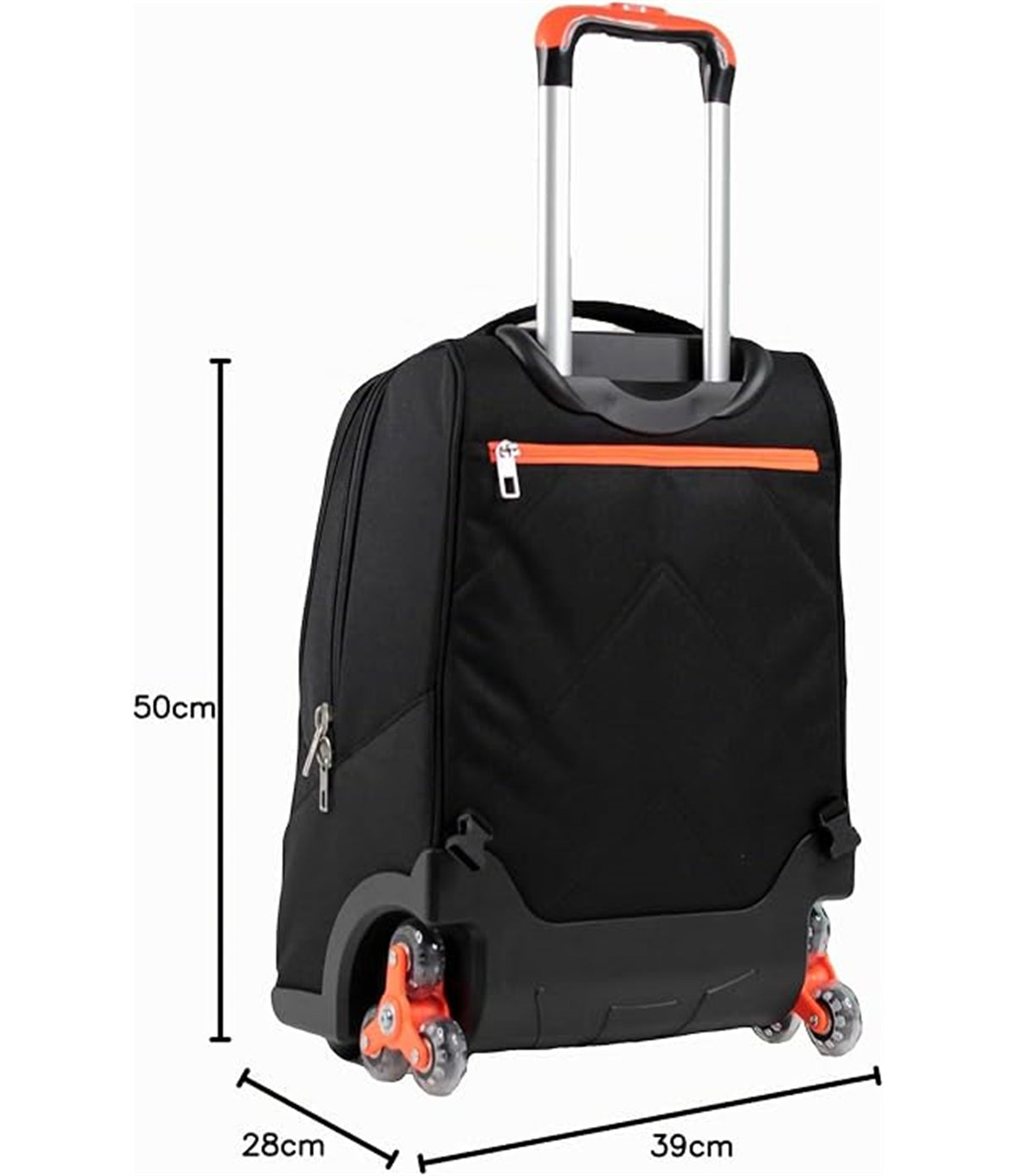 YUB Trolley 3 Wheels 3 Wheels Urban Fluo Zaino Bambini e ragazzi