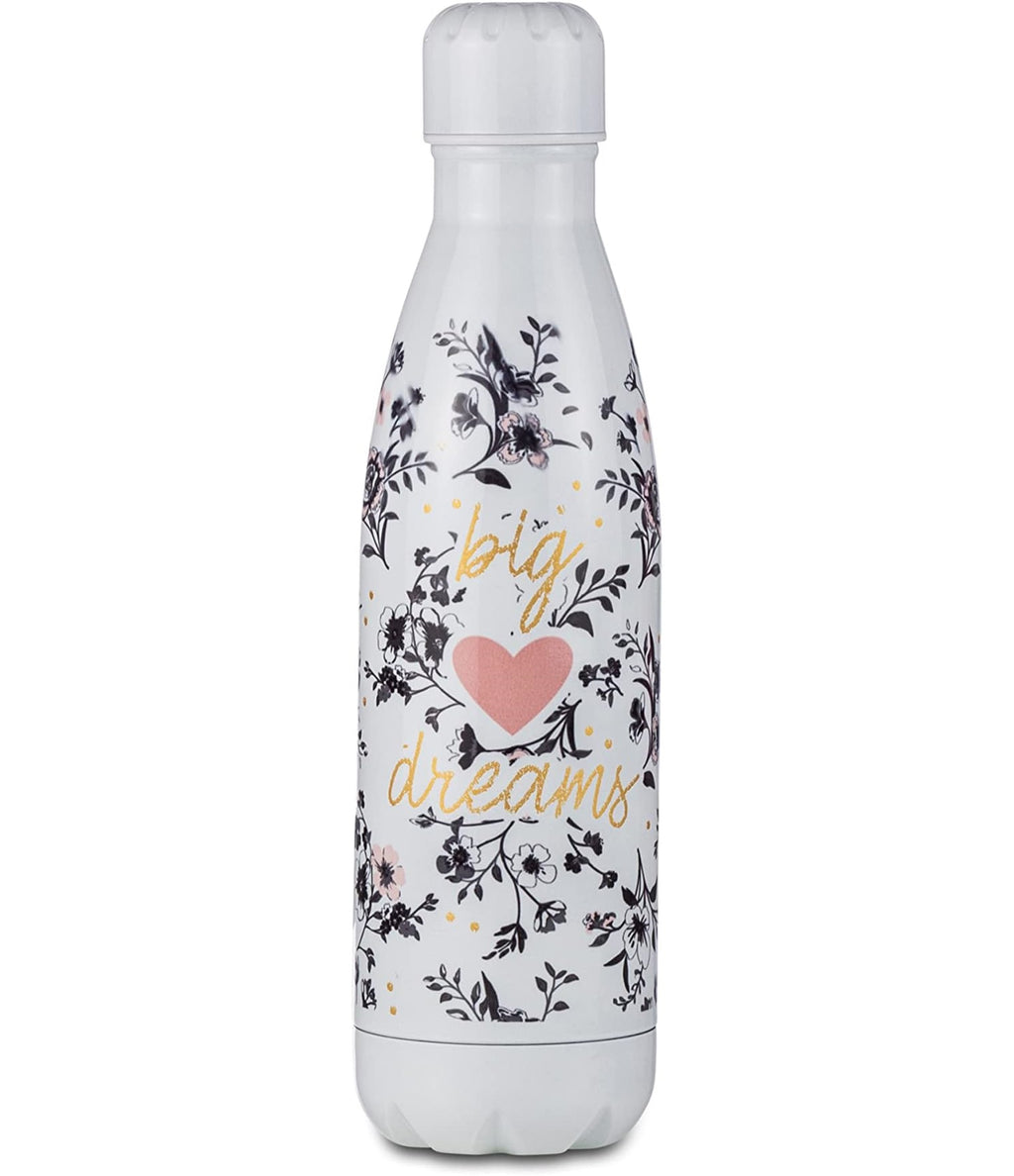 FCP Borraccia TRI-COASTAL - ENJOY THE LITTLE THINGS - in Acciaio inox POSH + POP - Bottle Termica con Tenuta Stagna - Mantenimento Temperatura Caldo Freddo