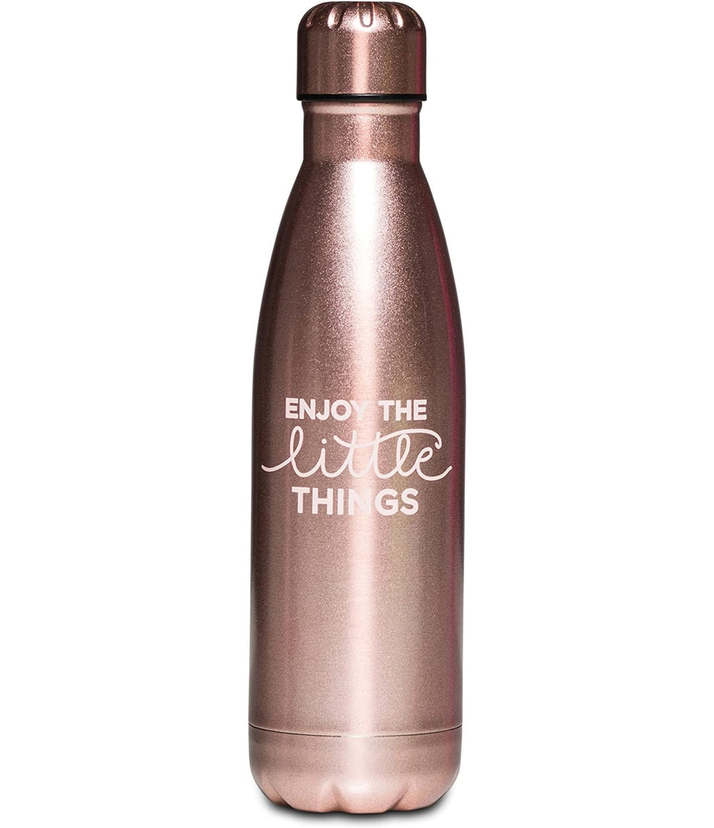 FCP Borraccia TRI-COASTAL - ENJOY THE LITTLE THINGS - in Acciaio inox POSH + POP - Bottle Termica con Tenuta Stagna - Mantenimento Temperatura Caldo Freddo