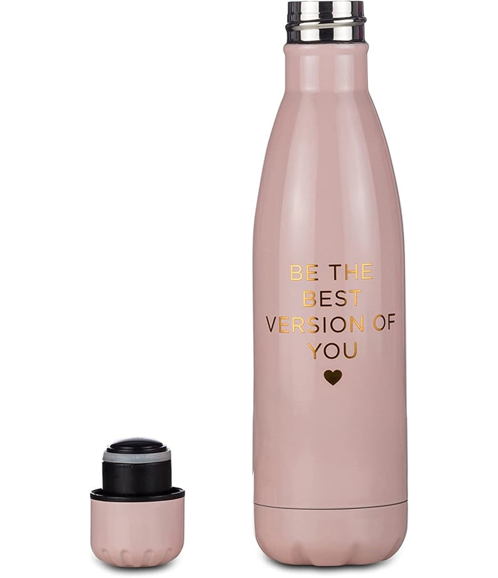 FCP Borraccia TRI-COASTAL - ENJOY THE LITTLE THINGS - in Acciaio inox POSH + POP - Bottle Termica con Tenuta Stagna - Mantenimento Temperatura Caldo Freddo