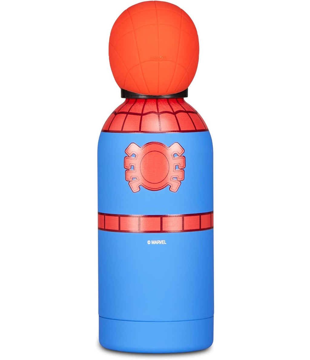 Seven Borraccia termica Spiderman, 350 ml, Acciaio inox bpa free, A prova di perdite, Mantenimento temperatura: caldo 12h/freddo 24h, Scuola e asilo, Idea regalo