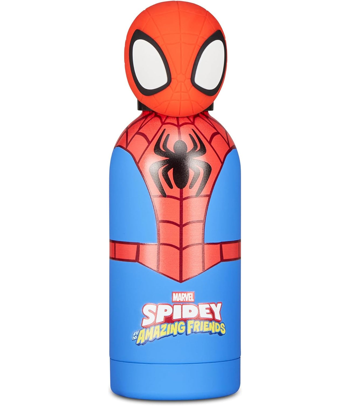 Seven Borraccia termica Spiderman, 350 ml, Acciaio inox bpa free, A prova di perdite, Mantenimento temperatura: caldo 12h/freddo 24h, Scuola e asilo, Idea regalo