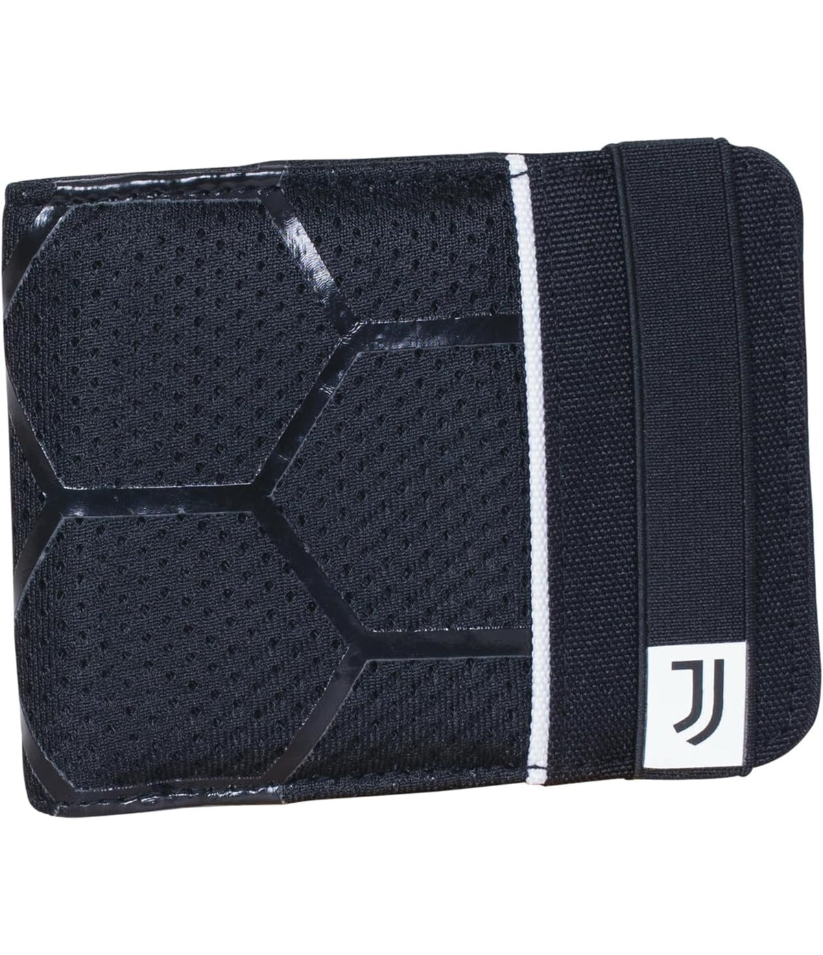 Seven Juventus Portafoglio Con Pratica Chiusura Con Elastico, Nero, Scomparti Per Tessere, Contanti e Monete, Accessori Seven Juventus