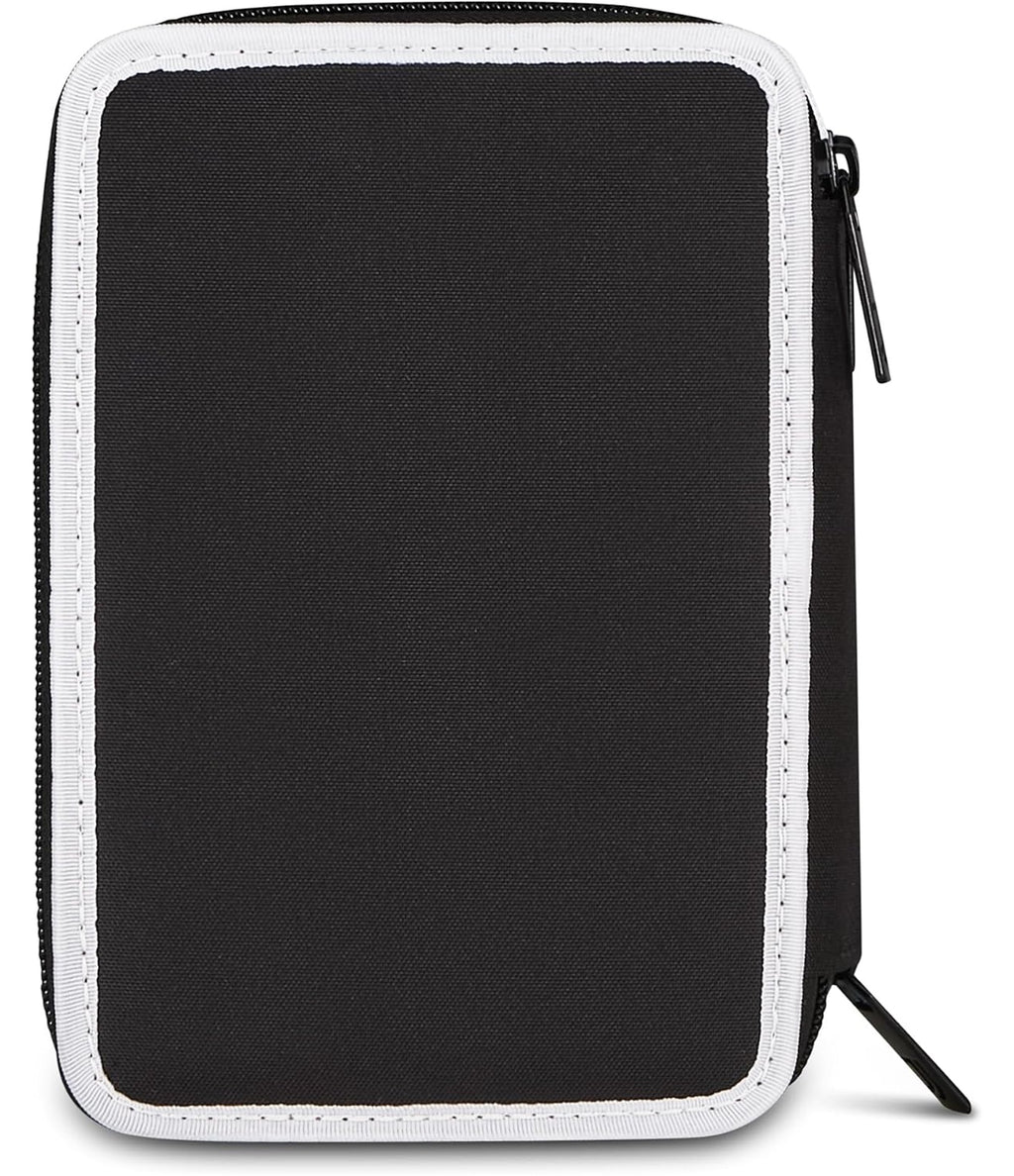 Seven Juventus Astuccio 3 Zip, Triplo Scomparto, Completo di Matite, Pennarelli, Colori, Accessori Zaino, Elementari, Medie, Bianconeri, Ragazze e Ragazzi, bianco/nero