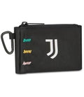 Seven Portamonete Juventus con Moschettone e Chiusura con Zip, 13 x 8,5 x 1 cm, in Poliestere, Tirazip Personalizzato, Compatto per Monete e Piccoli Oggetti, da Agganciare a Zaino o Borsa, Idea Regalo