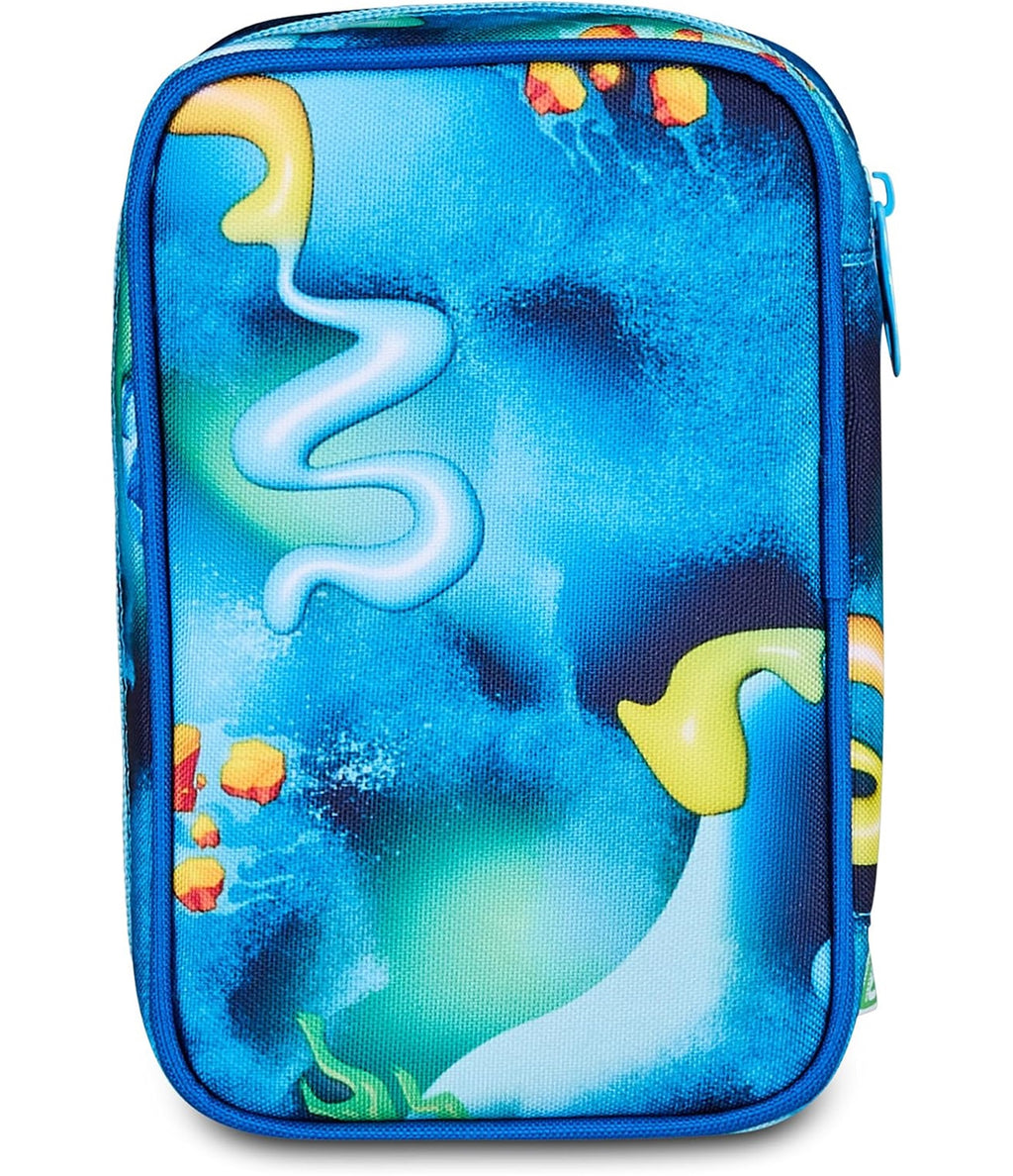 SJ GANG STYLE JAM GANG Astuccio Scuola Speed Case SPACE RIDE, Celeste, Portapenne Monoscomparto con Planche Amovibili, Attrezzato, 44 pezzi, Accessori Zaino, Scuola elementare