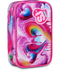 SJ GANG STYLE JAM GANG Astuccio Scuola Speed Case JOYFUL PINS GIRL, Rosa, Portapenne Monoscomparto con Planche Amovibili, Attrezzato, 44 pezzi, Accessori Zaino, Scuola elementare