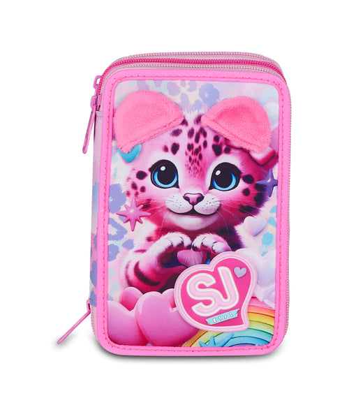Astuccio 3 zip SJ GANG HEART BUDDY GIRL