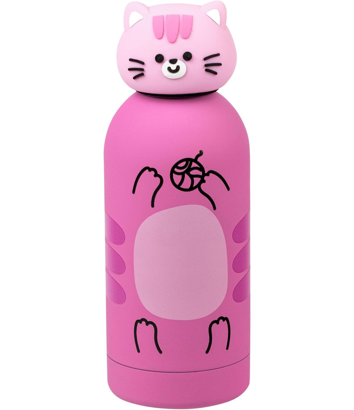Borraccia termica Gatto, Acciaio Inox bpa free, 350ml, Pack singolo e personalizzato, mantenimento temperatura: caldo 12 h. / freddo 2