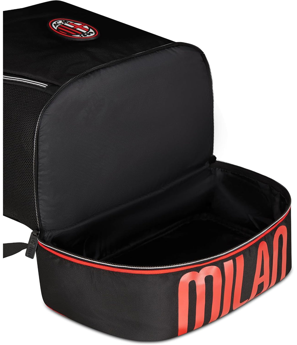 Seven Borsa AC MILAN glorious history da palestra, Fondo rigido porta scarpe, Porta borraccia, Prodotto ufficiale, Idea regalo