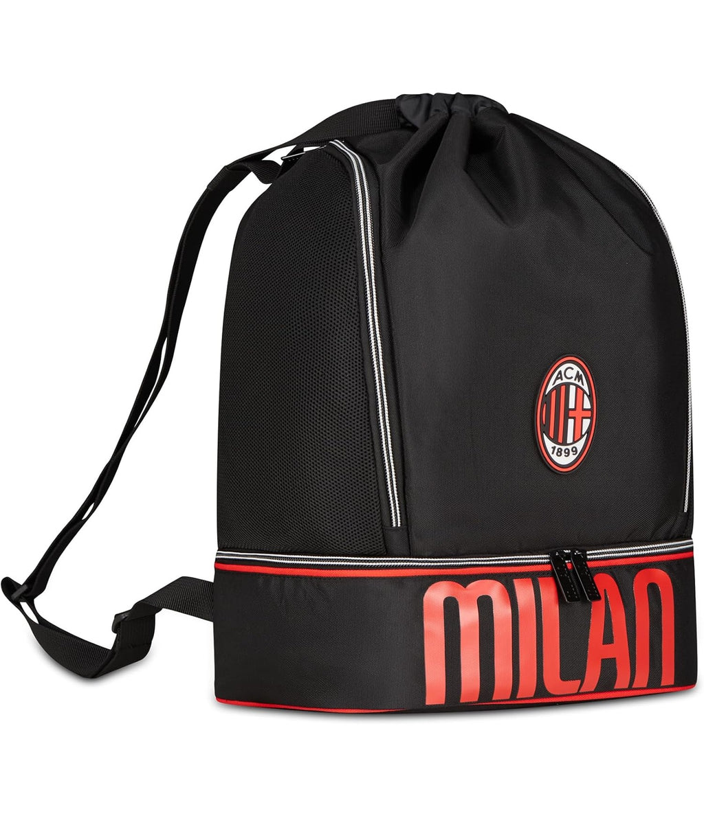 Seven Borsa AC MILAN glorious history da palestra, Fondo rigido porta scarpe, Porta borraccia, Prodotto ufficiale, Idea regalo