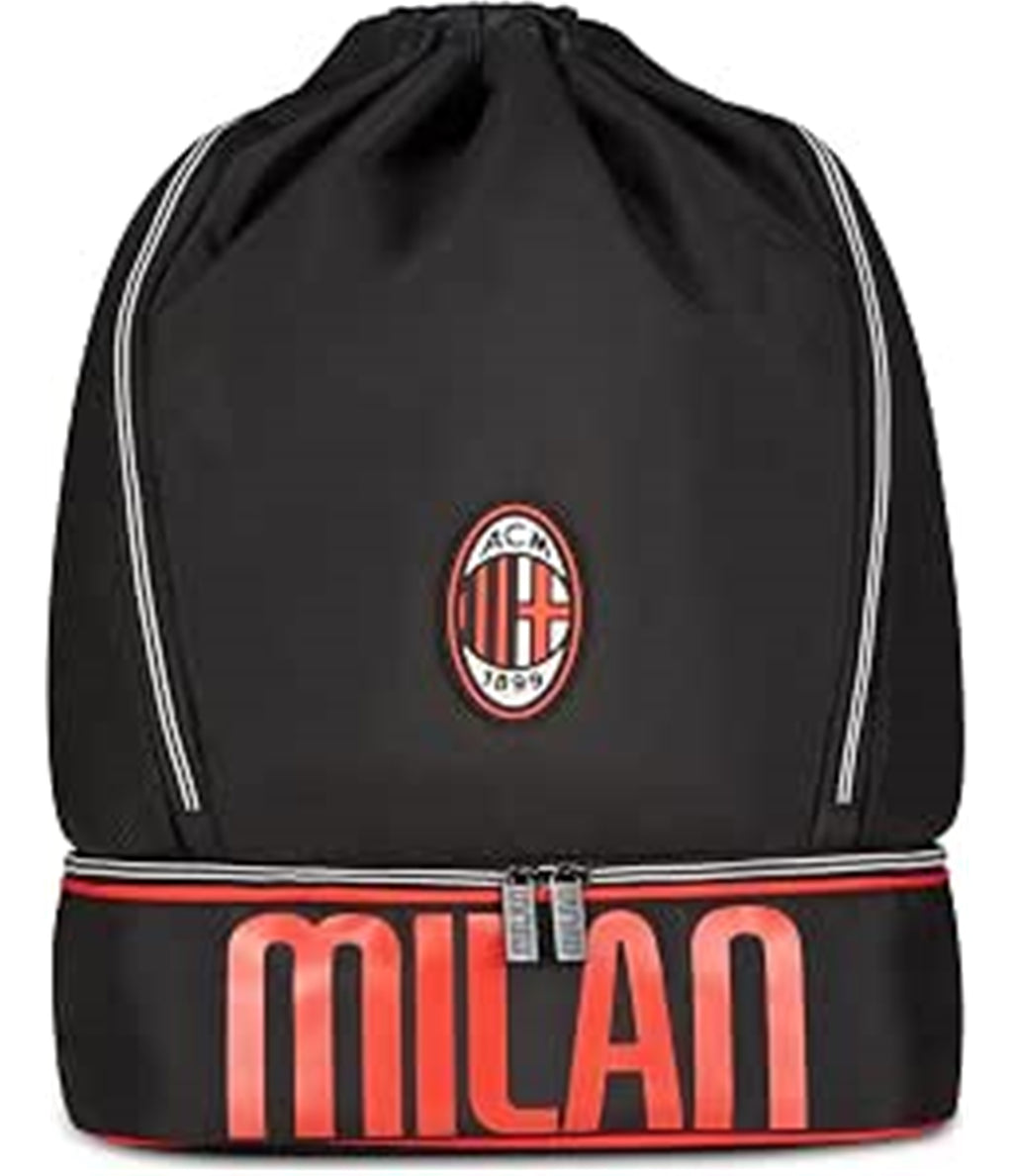 Seven Borsa AC MILAN glorious history da palestra, Fondo rigido porta scarpe, Porta borraccia, Prodotto ufficiale, Idea regalo