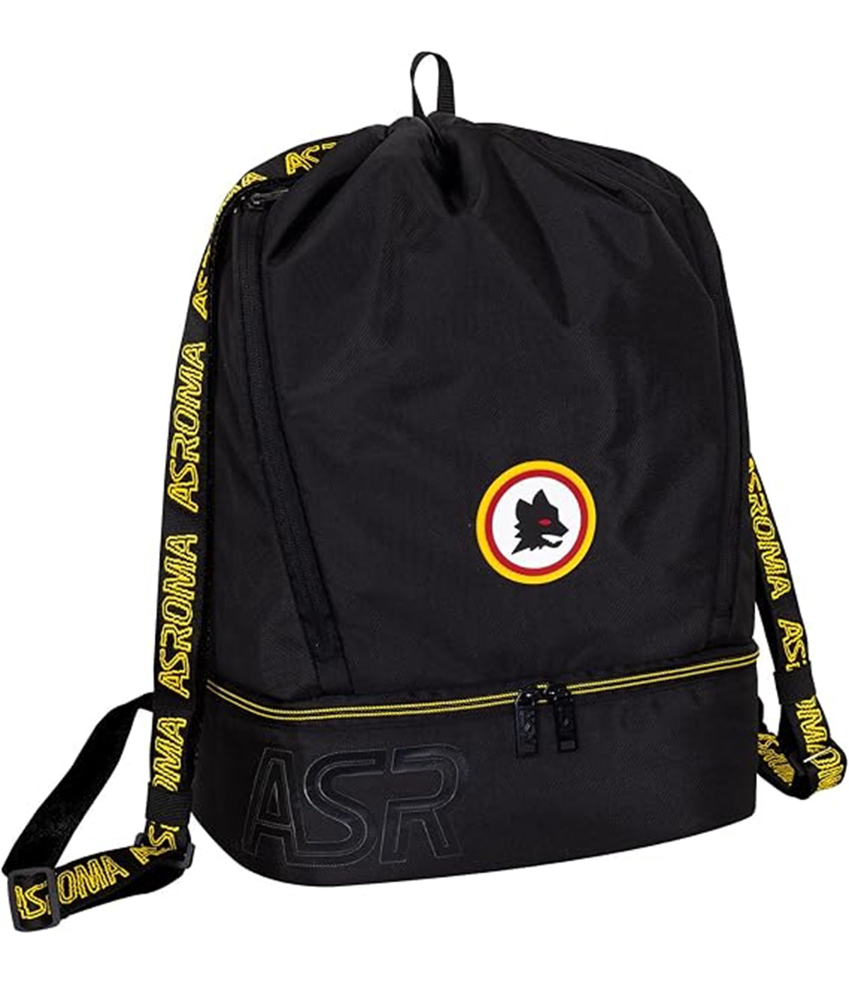 Seven Borsa da palestra AS ROMA per ragazzi, Fondo rigido portascarpe, Spallacci in nastro Prodotto ufficiale, Idea regalo