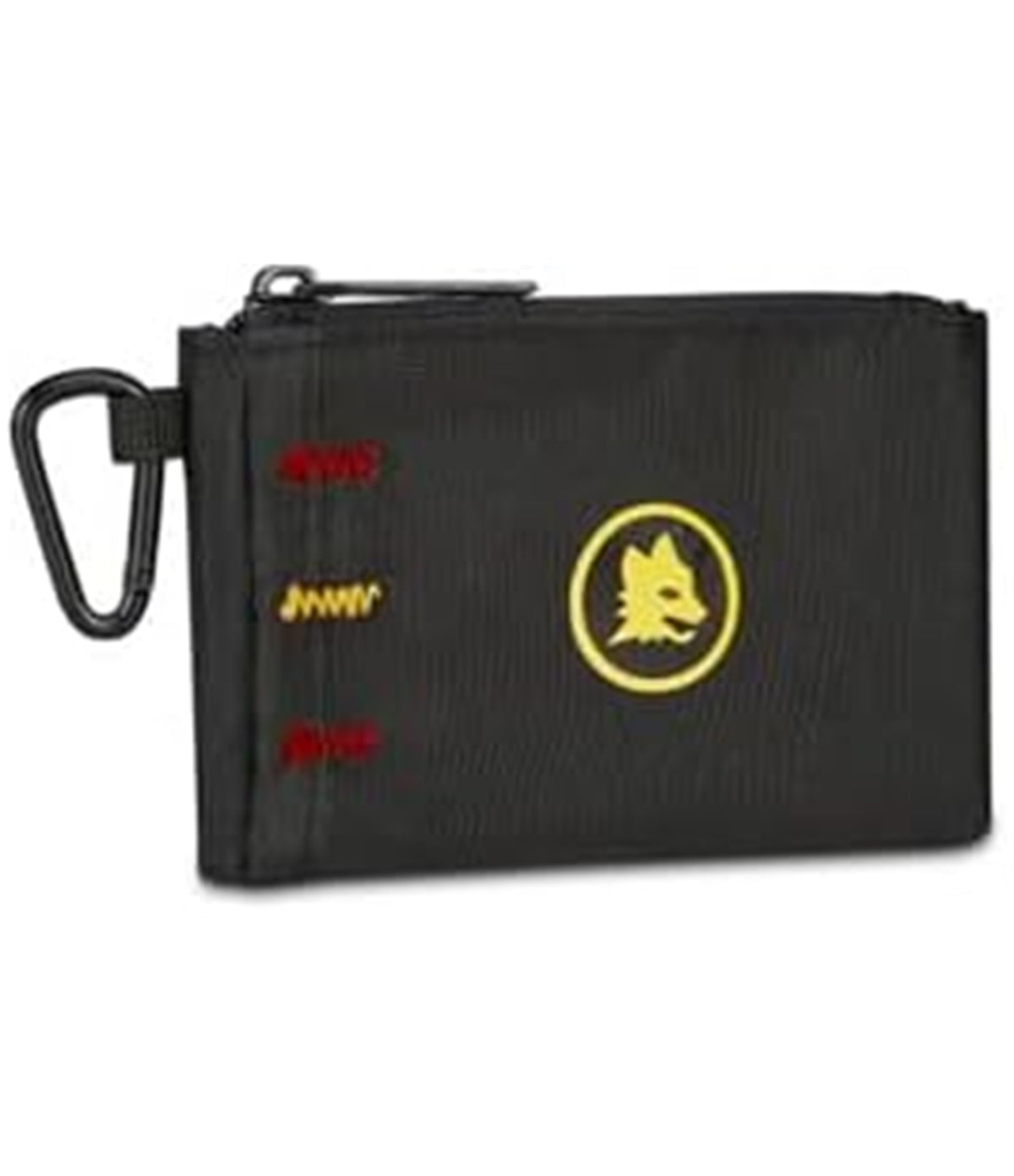 Seven Portamonete Roma con Moschettone e Chiusura con Zip, 13 x 8,5 x 1 cm, in Poliestere, Tirazip Personalizzato, Compatto per Monete e Piccoli Oggetti, da Agganciare a Zaino o Borsa, Idea Regalo