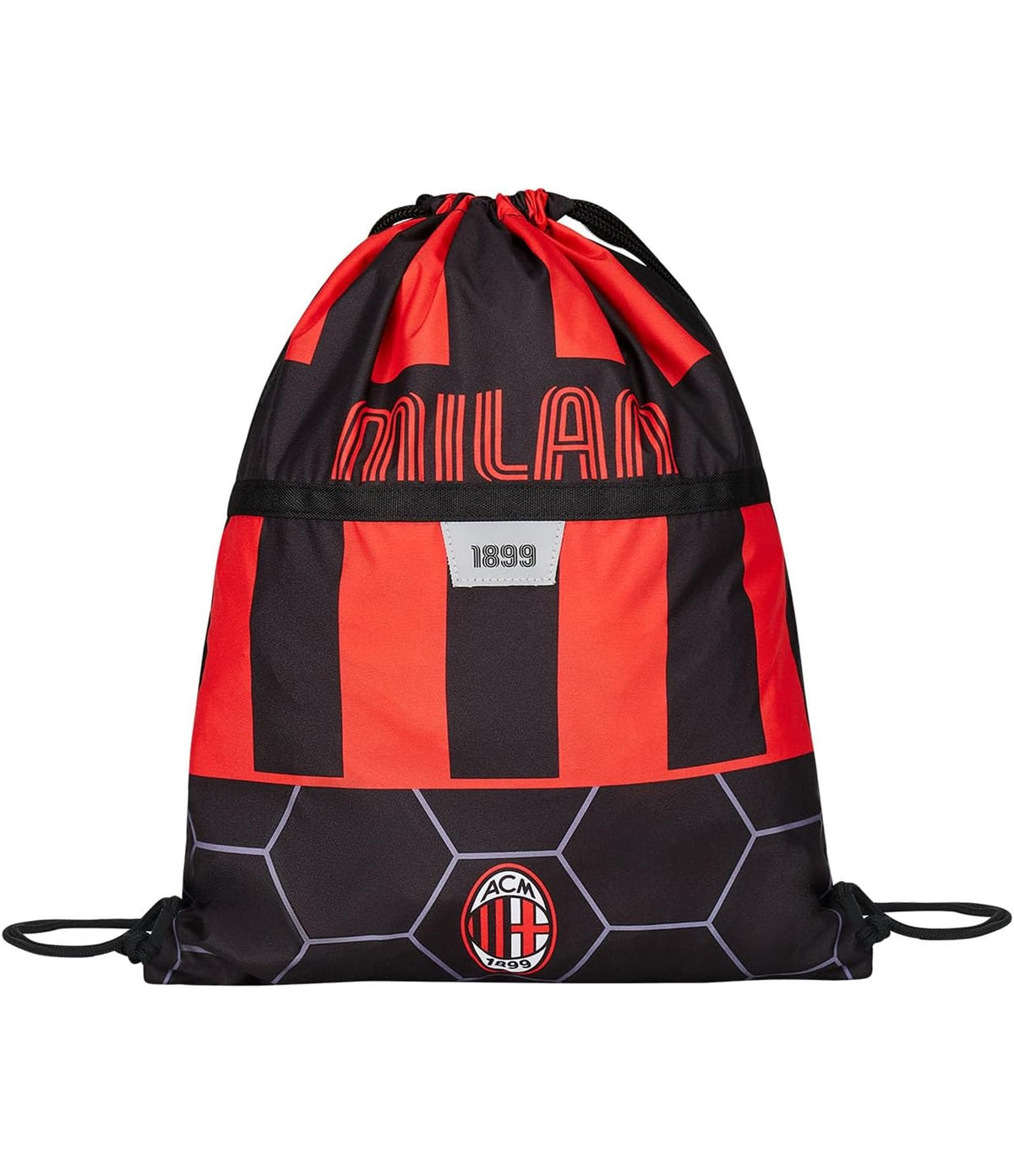 Seven A.C. MILAN Sacca Easy Bag Sport Nero Rosso